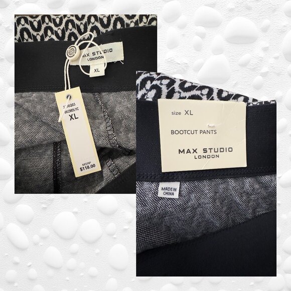 Max Studio London Wide Leg Knit Pants – Size XL – NWT - Picture 5 of 5